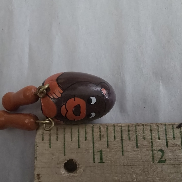 Handcrafted Wooden Zebra Zebra Monkey Shelf Sitters Folk Art Set of 8 - Picture 10 of 10